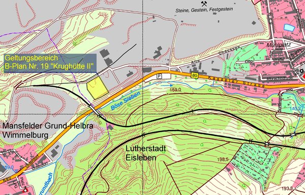 Bild vergrößern: Krughütte II - Lageplan