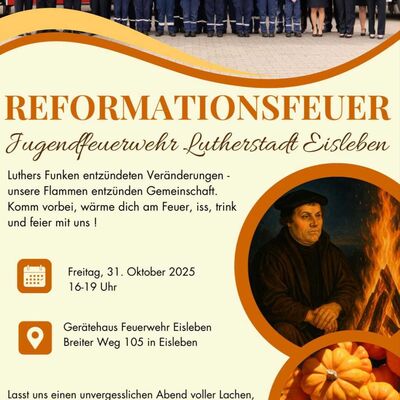 Reformationsfeuer bei der Jugendfeuerwehr Eisleben